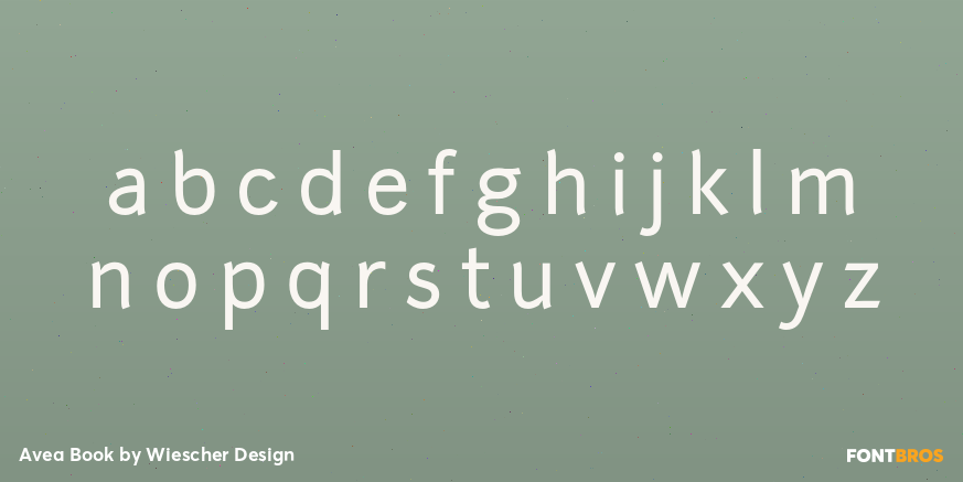 Avea Book Font Poster #1