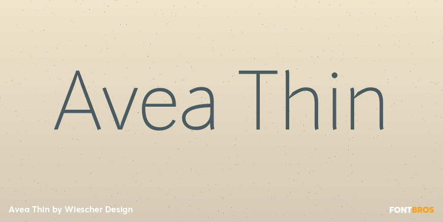 Avea Thin Font Poster #1