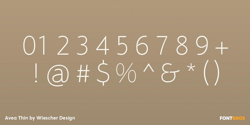 Avea Thin Font Poster #4