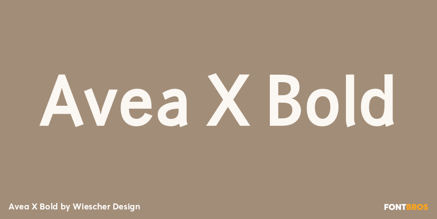 Avea X Bold Font Poster #1