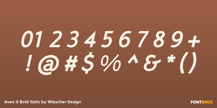 Avea X Bold Italic Font Poster #4