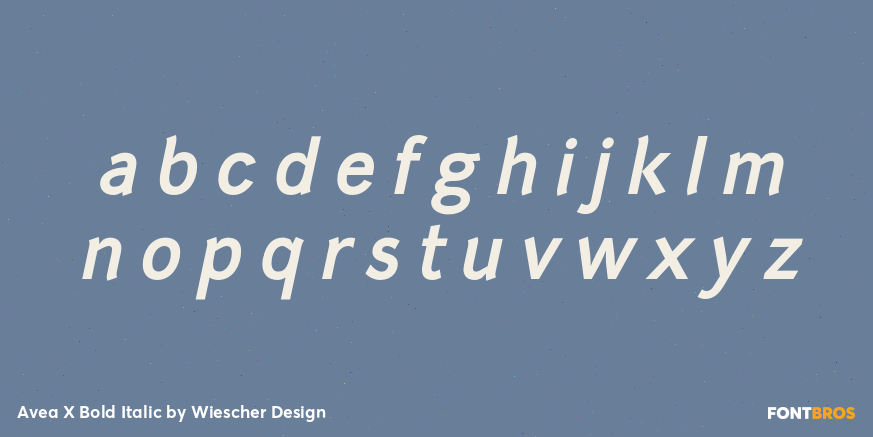 Avea X Bold Italic Font Poster #1