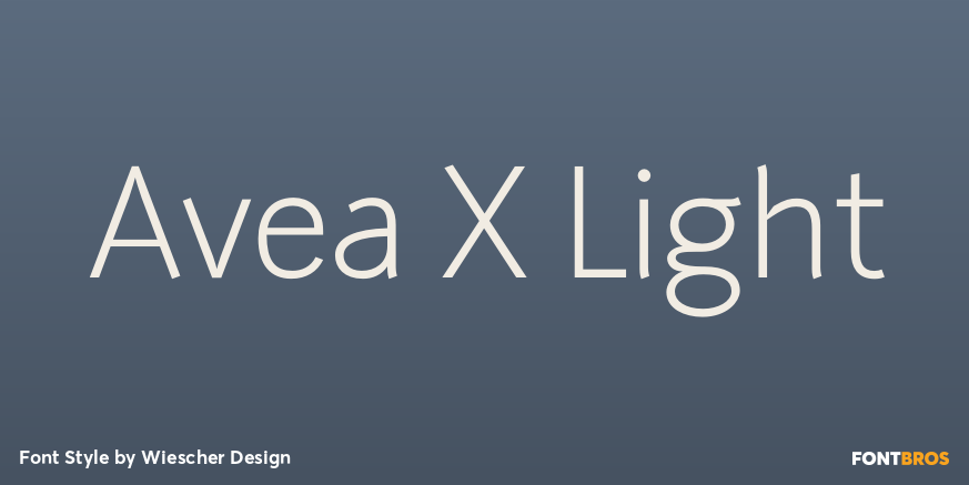 Avea X Light Font Poster #1