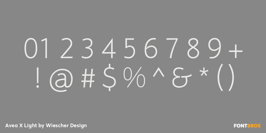 Avea X Light Font Poster #1