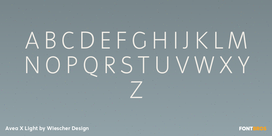 Avea X Light Font Poster #1