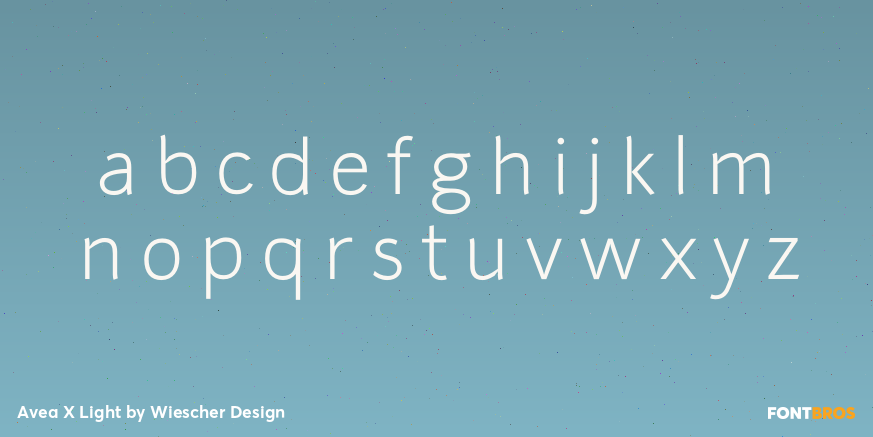 Avea X Light Font Poster #1