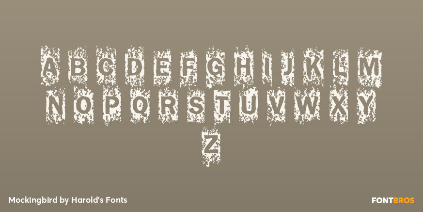 Mockingbird Font Poster #2