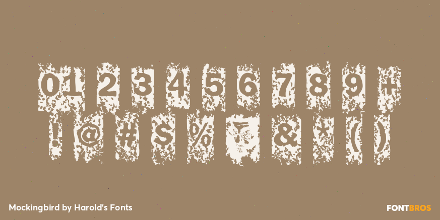 Mockingbird Font Poster #4