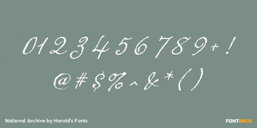 National Archive Font Poster #1