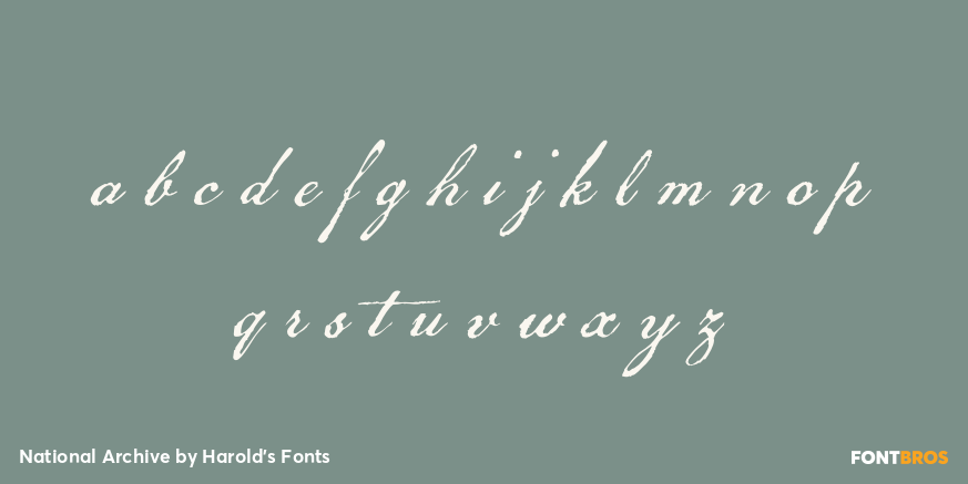 National Archive Font Poster #3