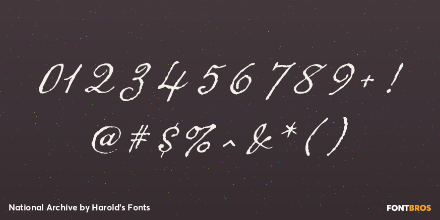 National Archive Font Poster #4