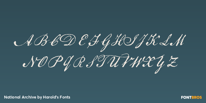 National Archive Font Poster #1