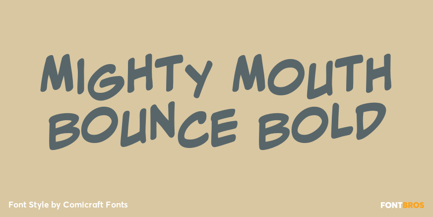 Mighty Mouth Bounce Bold Poster