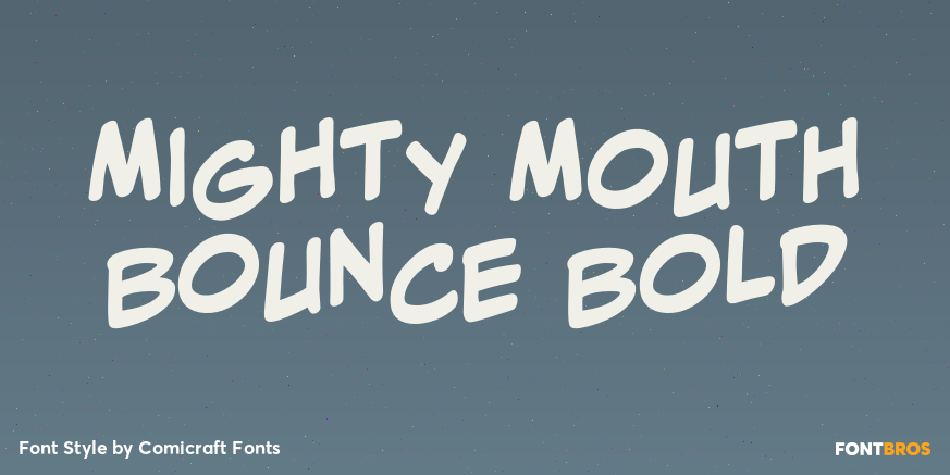 Mighty Mouth Bounce Bold Poster