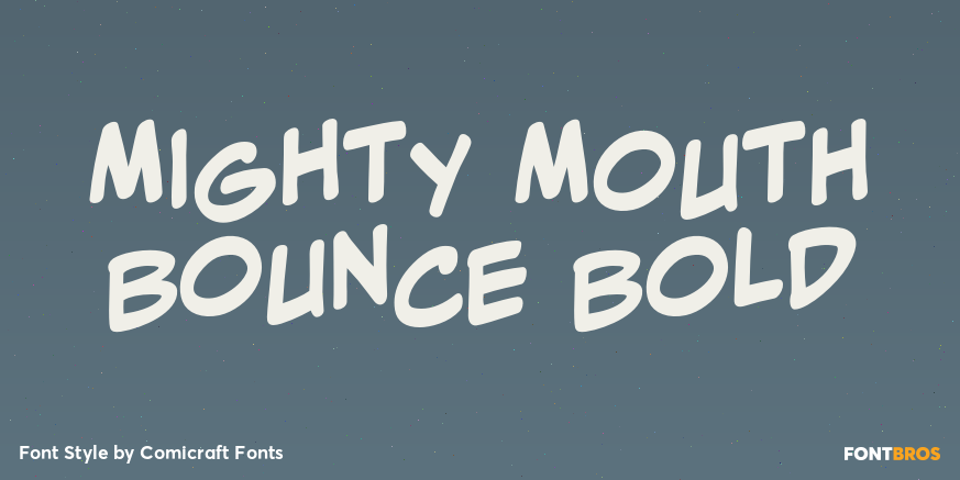 Mighty Mouth Bounce Bold Poster