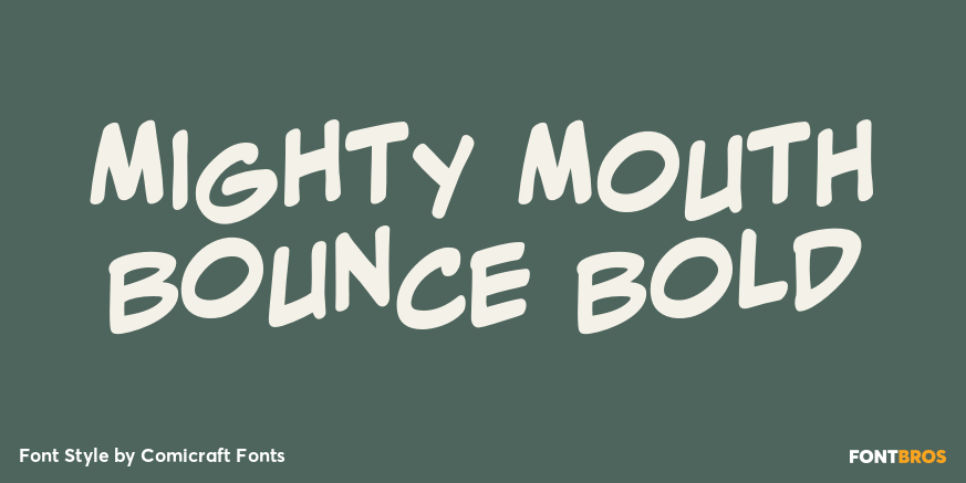 Mighty Mouth Bounce Bold Poster