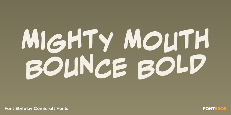 Mighty Mouth Bounce Bold Poster