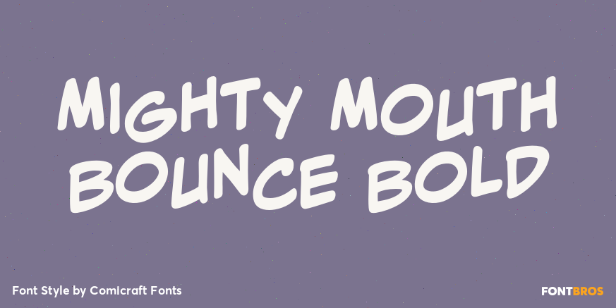 Mighty Mouth Bounce Bold Poster