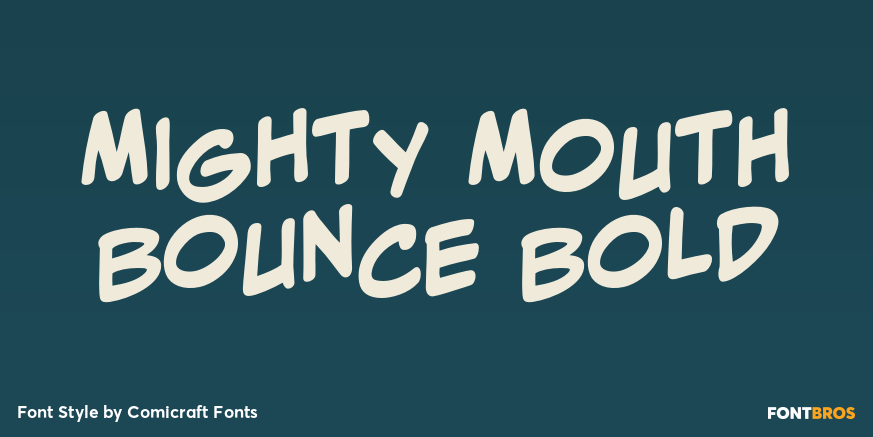 Mighty Mouth Bounce Bold Poster