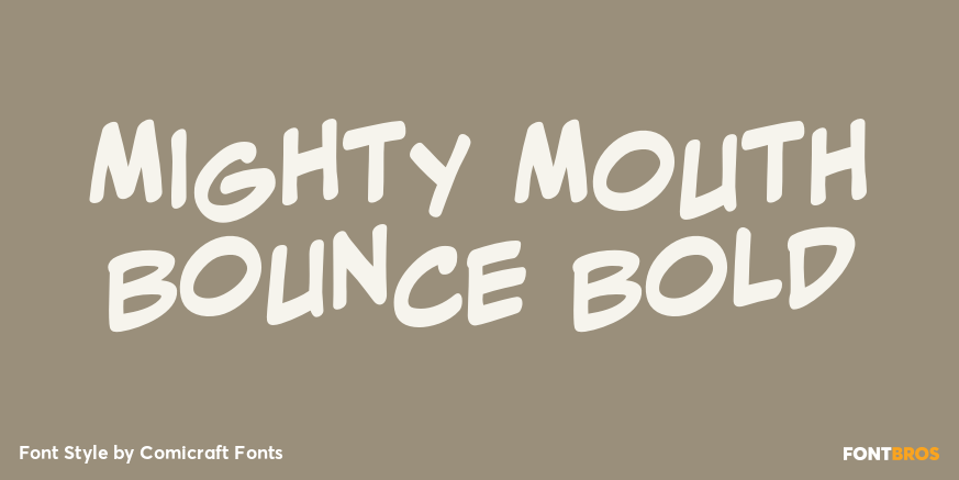 Mighty Mouth Bounce Bold Poster