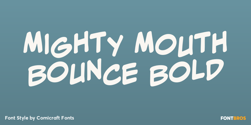 Mighty Mouth Bounce Bold Poster
