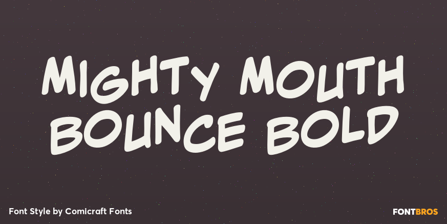 Mighty Mouth Bounce Bold Poster