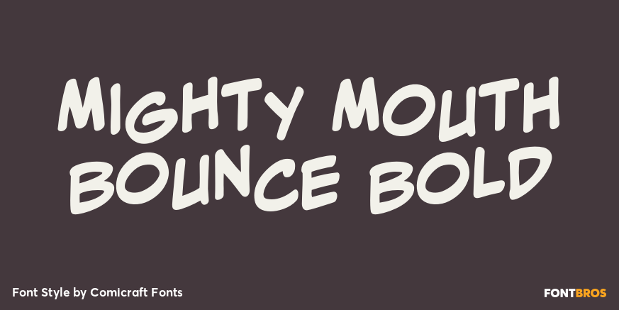 Mighty Mouth Bounce Bold Poster