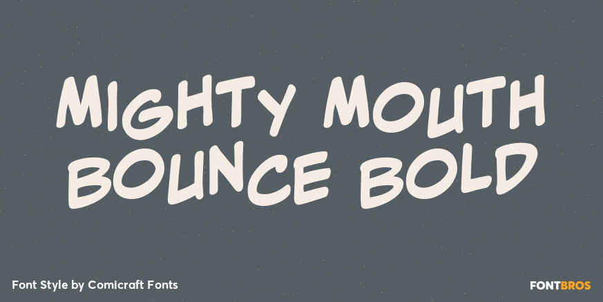 Mighty Mouth Bounce Bold Poster