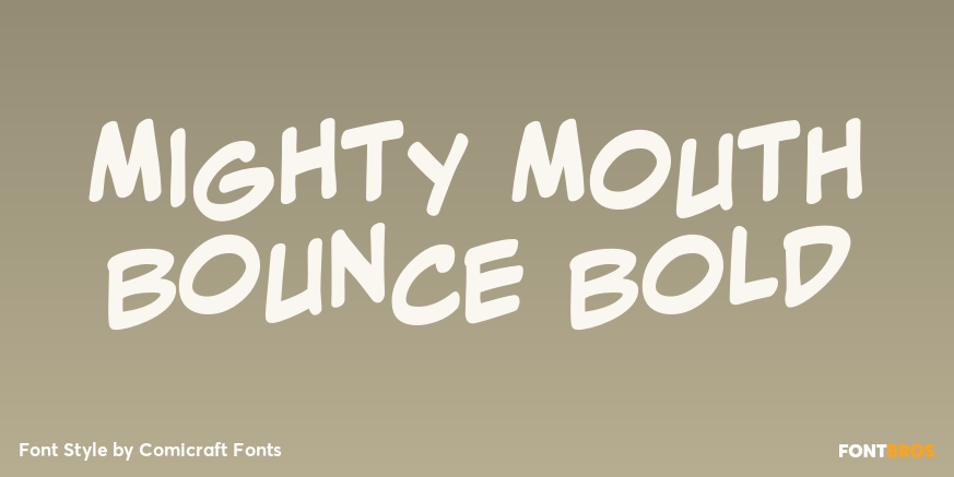 Mighty Mouth Bounce Bold Poster