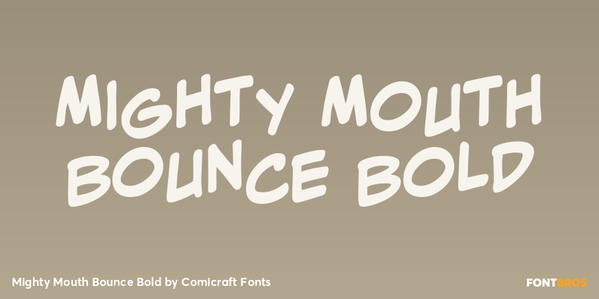 Mighty Mouth Bounce Bold Poster