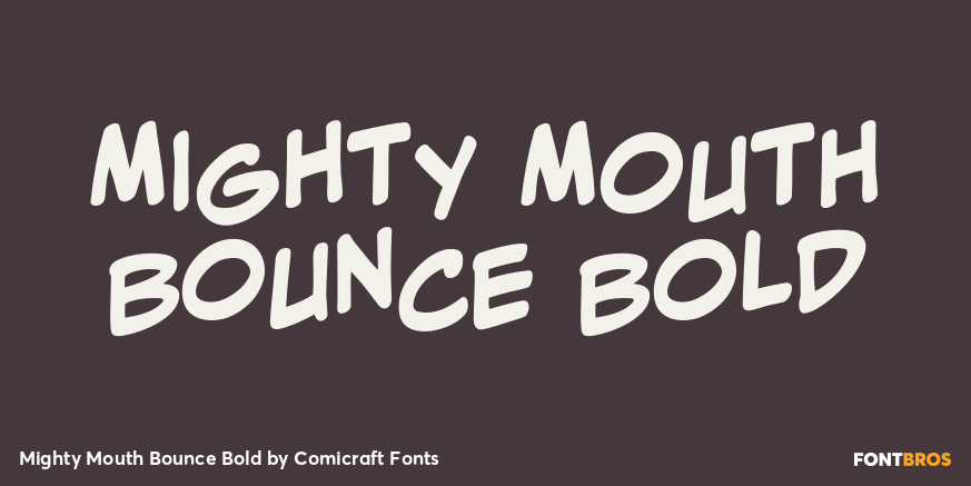 Mighty Mouth Bounce Bold Poster