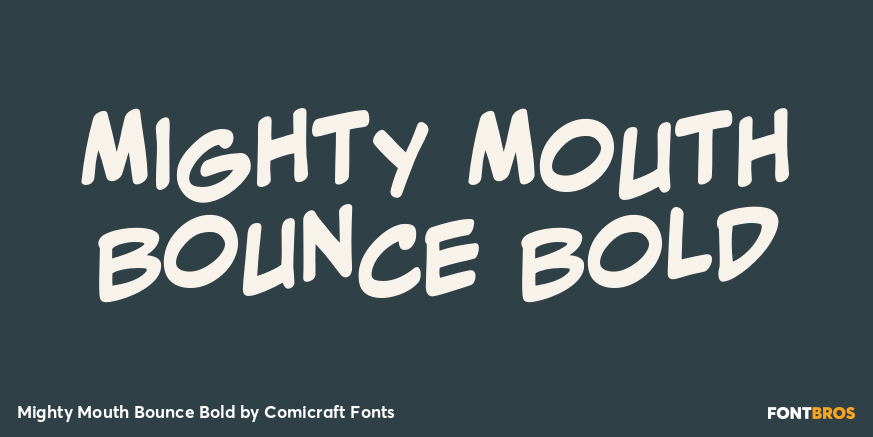 Mighty Mouth Bounce Bold Poster