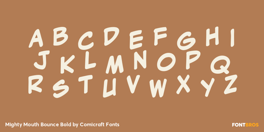 Mighty Mouth Bounce Bold Font Poster #3