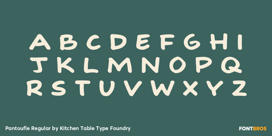 Pantoufle Regular Font Poster #2