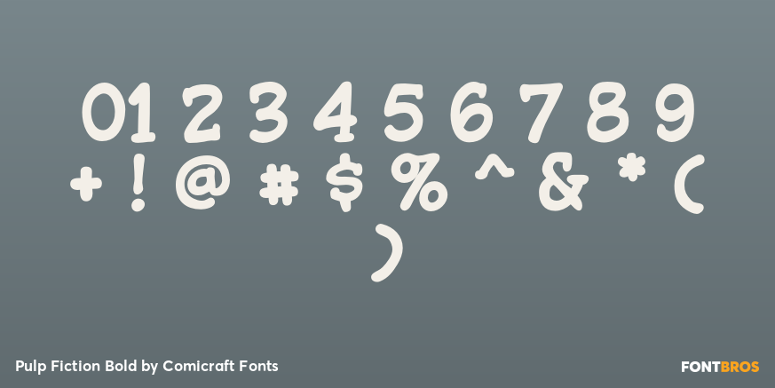 Pulp Fiction Bold Font Poster #4