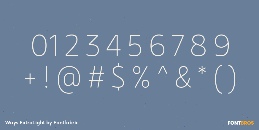 Ways ExtraLight Font Poster #4