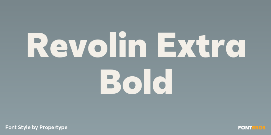 Revolin Extra Bold Poster
