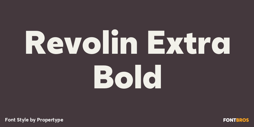 Revolin Extra Bold Poster