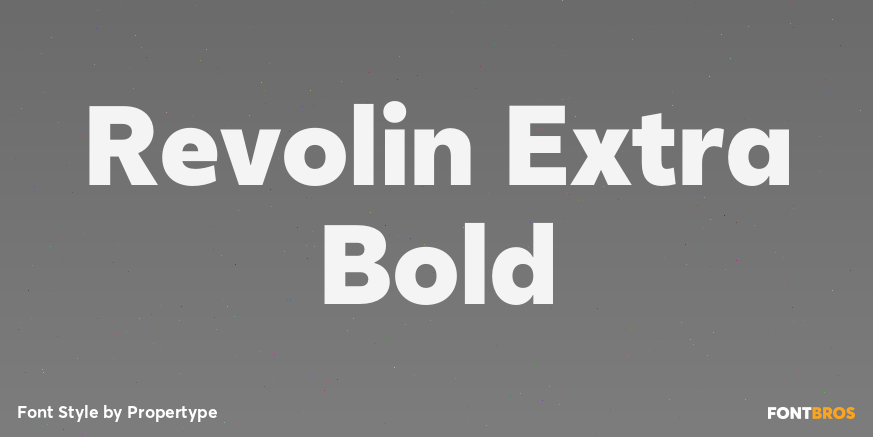 Revolin Extra Bold Poster