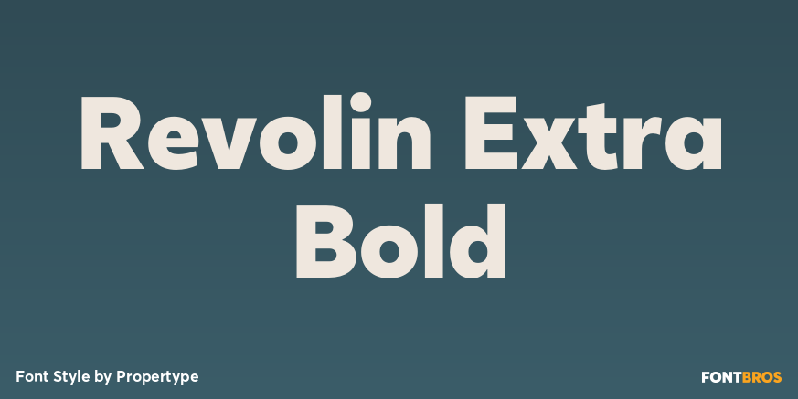 Revolin Extra Bold Poster