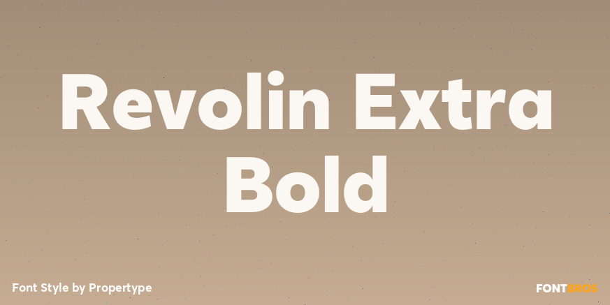 Revolin Extra Bold Poster