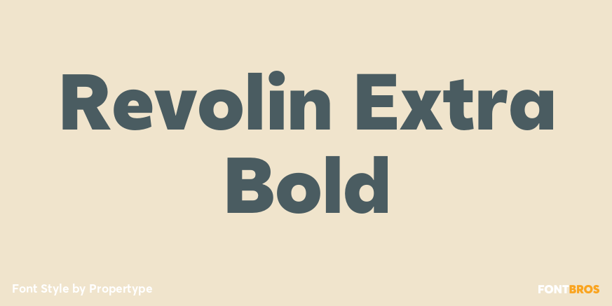 Revolin Extra Bold Poster