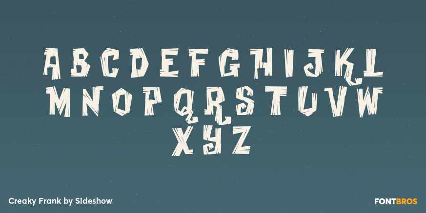 Creaky Frank Font Poster #2