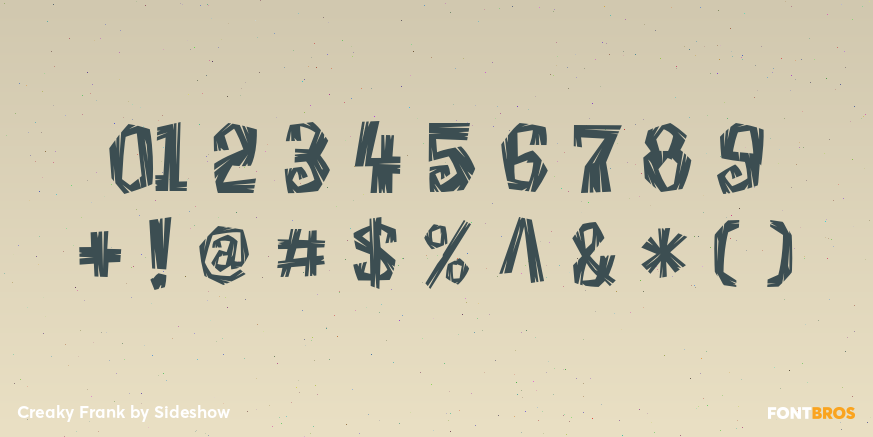 Creaky Frank Font Poster #4