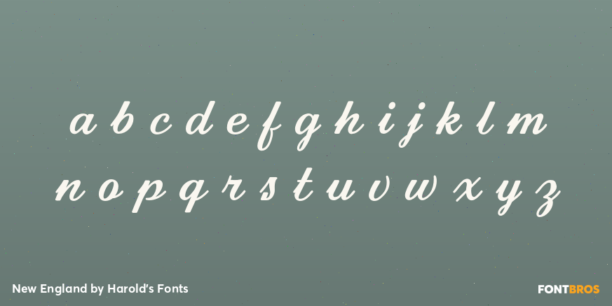 New England Font Poster #3