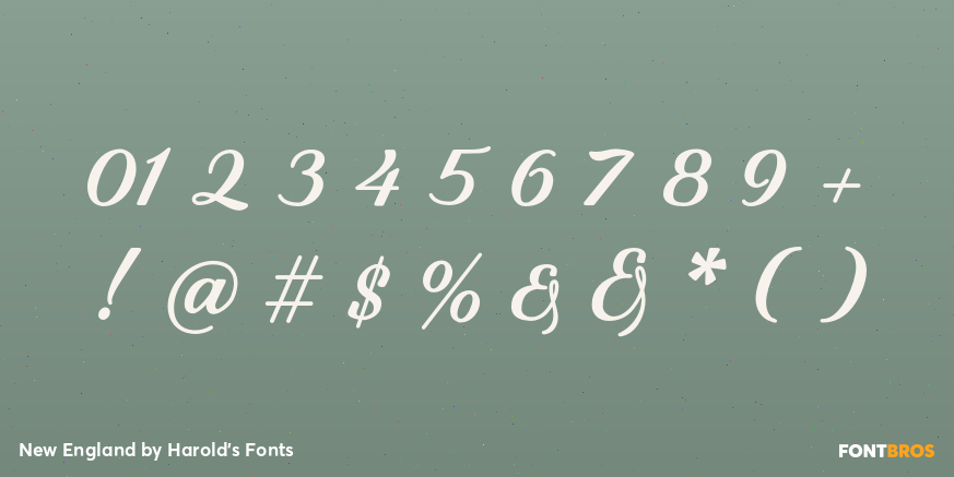 New England Font Poster #4