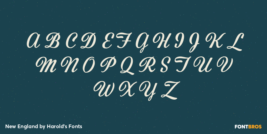 New England Font Poster #1
