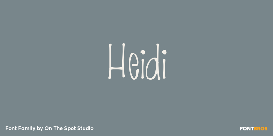 Heidi Font Family Poster