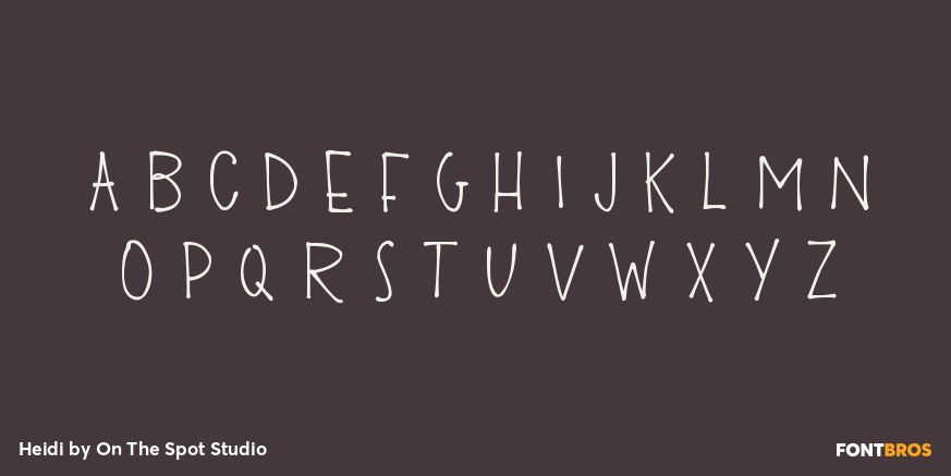 Heidi Font Poster #2