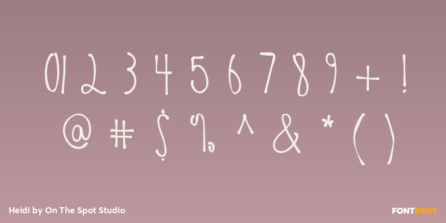 Heidi Font Poster #4